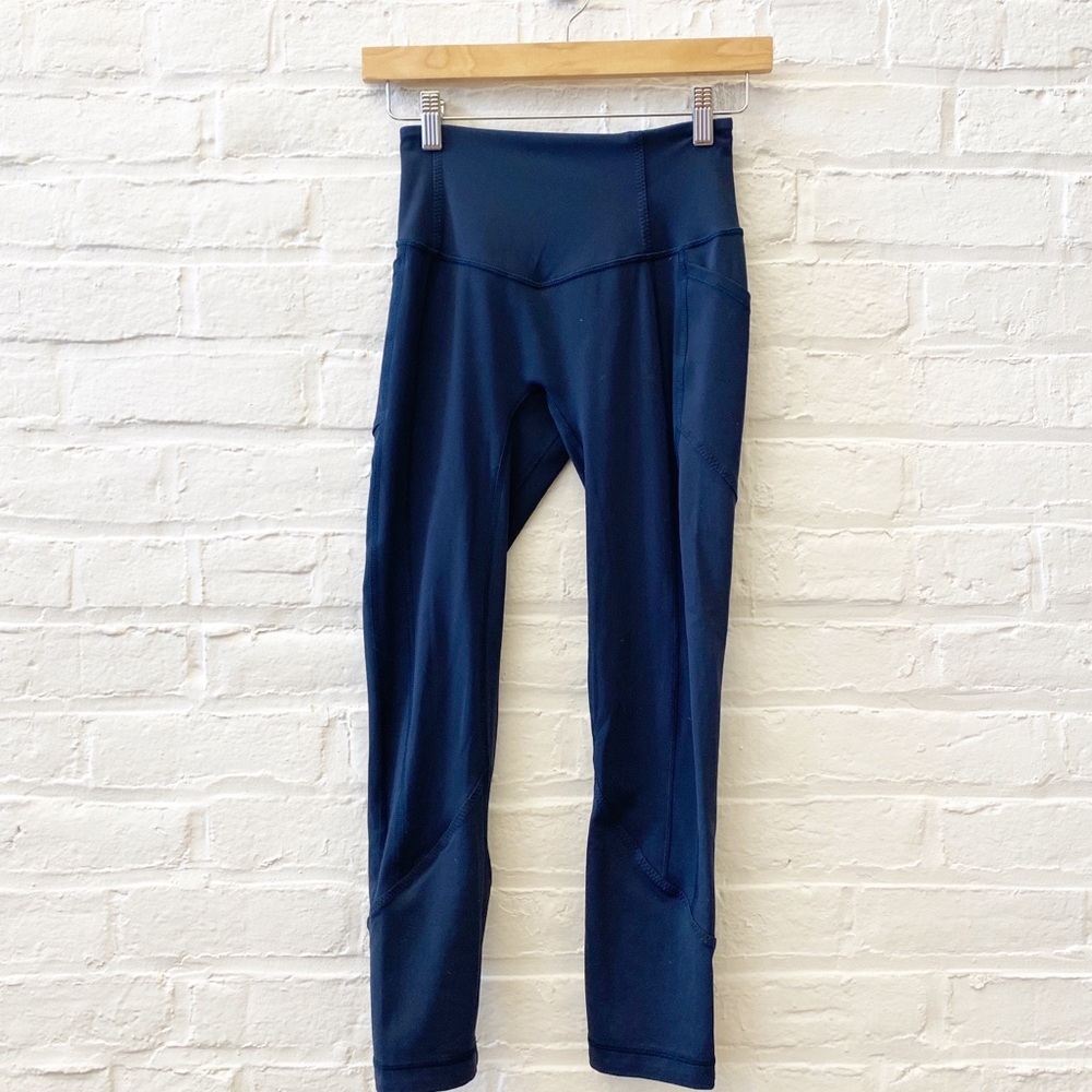Lululemon || All the Right Places Crop 23" Navy Blue 4
